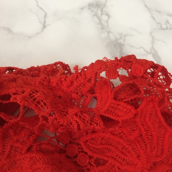 LAST DAY TO PURCHASE! ASTR The Label Daniel Off-the-Shoulder Lace Dress - Picture 16 of 16